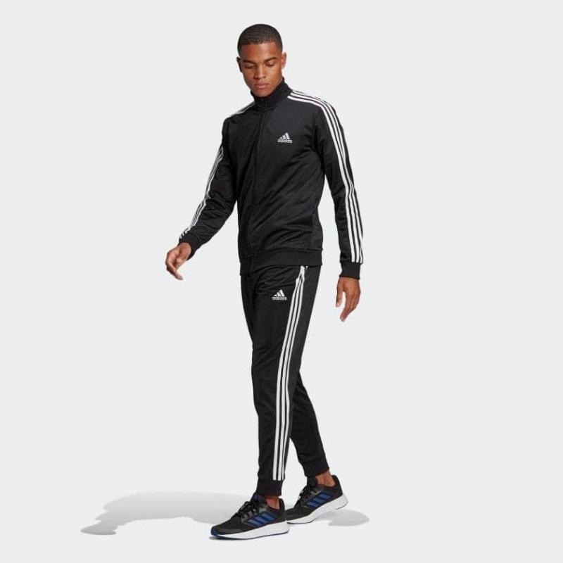 Bộ thể thao Adidas - Primegreen Essentials 3-Stripes Track Suit - Đen