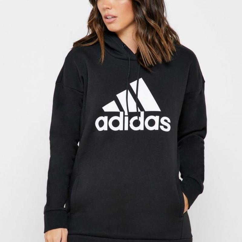 Áo Nỉ Adidas Must Haves Badge Of Sport Logo Hoodie Black