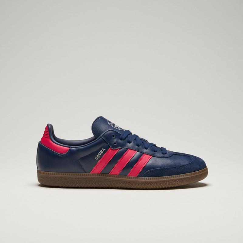 Giầy Adidas Samba “Arsenal” Navy Orange Red Colorway
