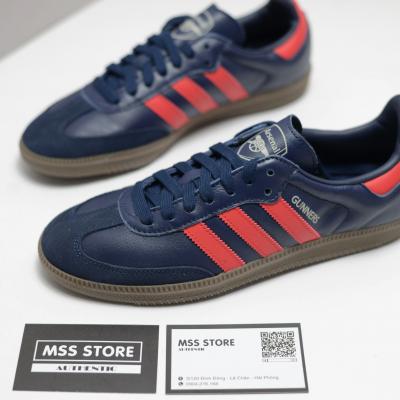 Giầy Adidas Samba “Arsenal” Navy Orange Red Colorway