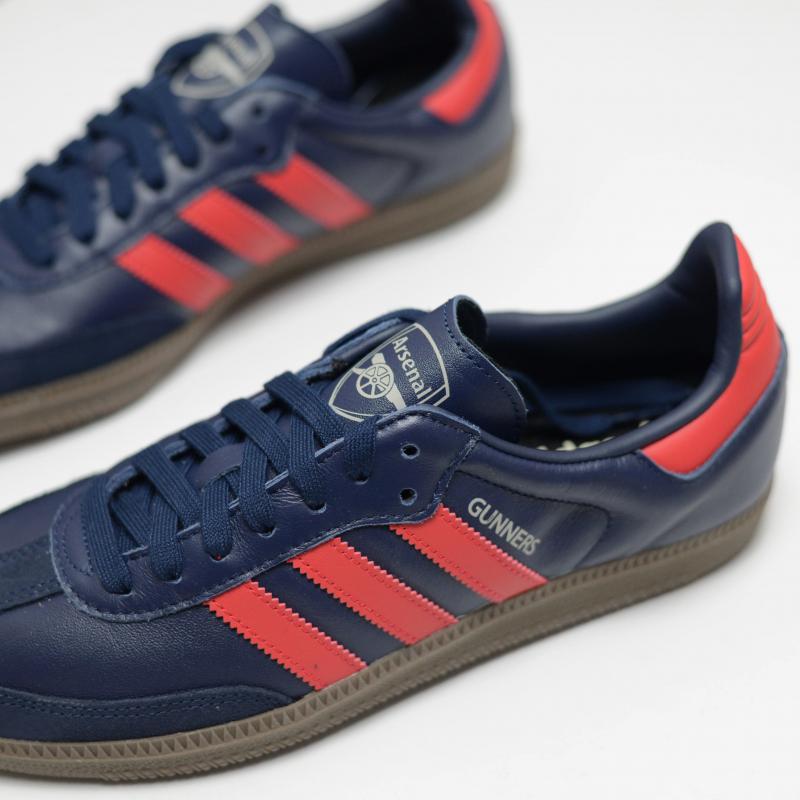 Giầy Adidas Samba “Arsenal” Navy Orange Red Colorway