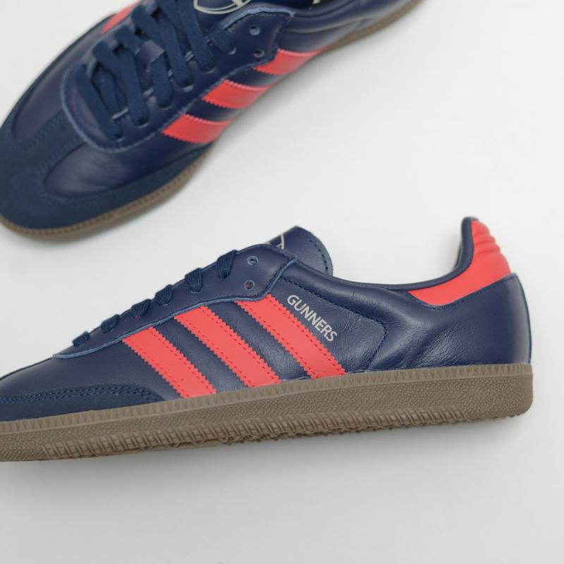 Giầy Adidas Samba “Arsenal” Navy Orange Red Colorway