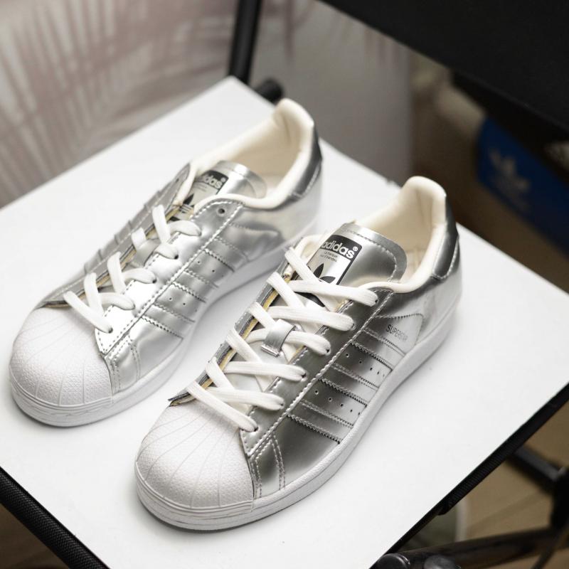 Giầy Adidas Originals Superstar W "Silvermet"