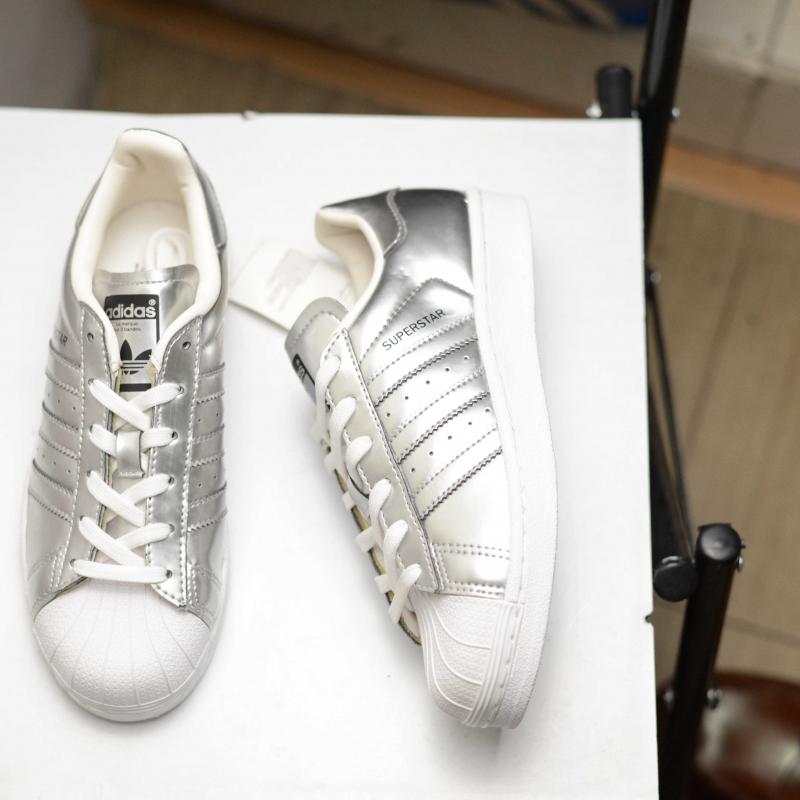 Giầy Adidas Originals Superstar W "Silvermet"