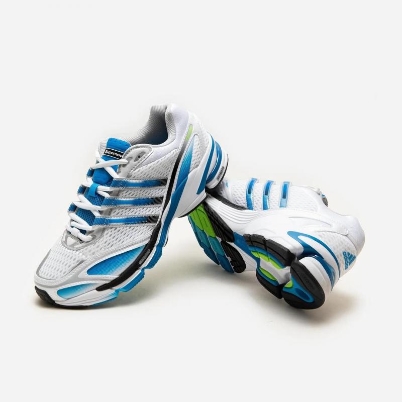 Giầy Adidas Supernova Cushion 7 'White Blue Rush' Tennis