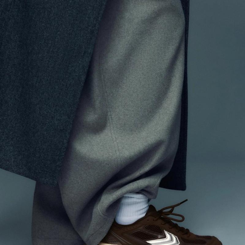 Giầy Bershka Multi-Piece Sneakers Brown