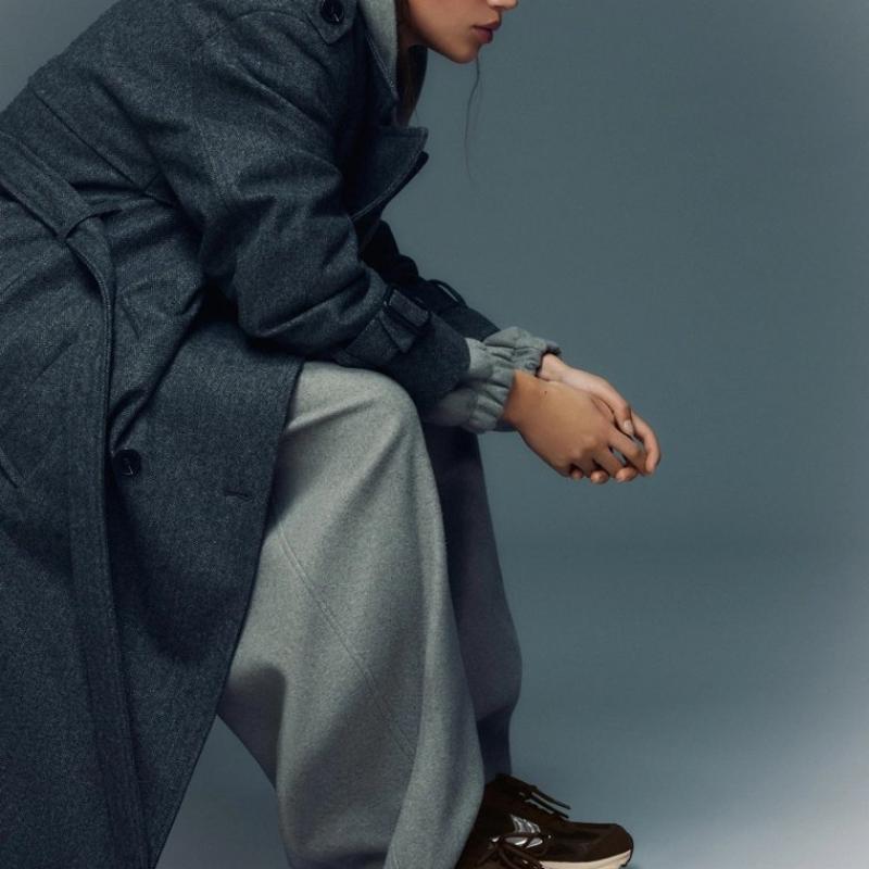 Giầy Bershka Multi-Piece Sneakers Brown