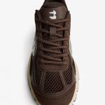 Giầy Bershka Multi-Piece Sneakers Brown
