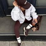 Giầy Bershka Multi-Piece Sneakers Brown