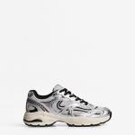 Giầy Bershka Multi-Piece Sneakers in Silver