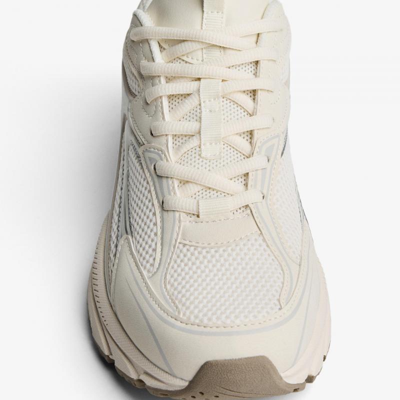 Giầy Bershka Multi-Piece Sneakers White