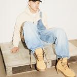 Giầy Bershka Lace-up Ankle Boots - Yellow