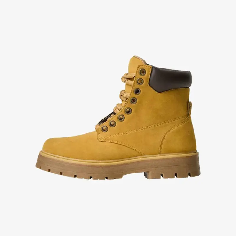Giầy Bershka Lace-up Ankle Boots - Yellow