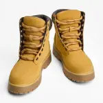 Giầy Bershka Lace-up Ankle Boots - Yellow