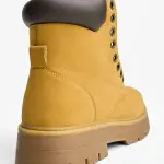 Giầy Bershka Lace-up Ankle Boots - Yellow