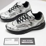 Giầy Bershka Multi-Piece Sneakers in Silver