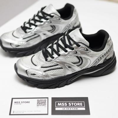 Giầy Bershka Multi-Piece Sneakers in Silver