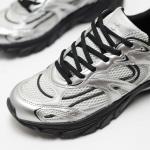 Giầy Bershka Multi-Piece Sneakers in Silver