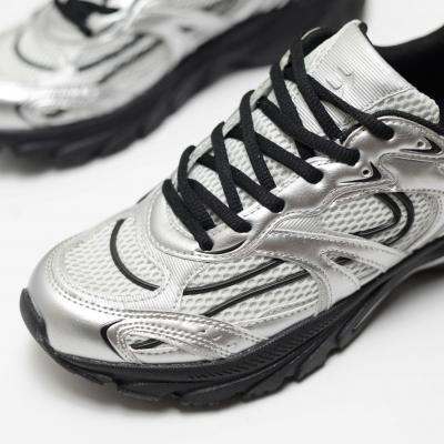 Giầy Bershka Multi-Piece Sneakers in Silver