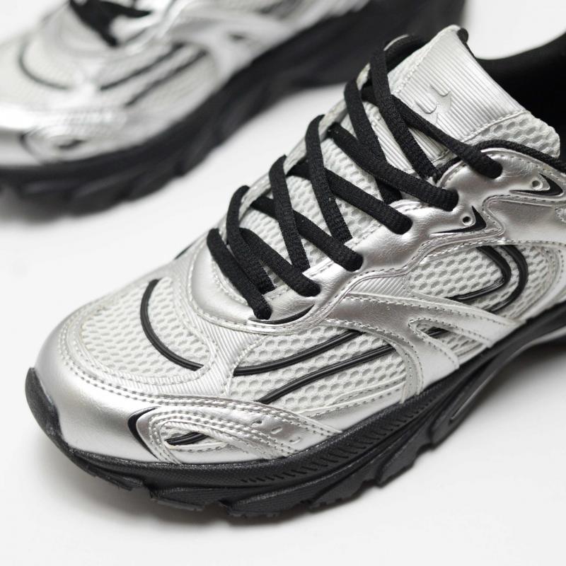 Giầy Bershka Multi-Piece Sneakers in Silver