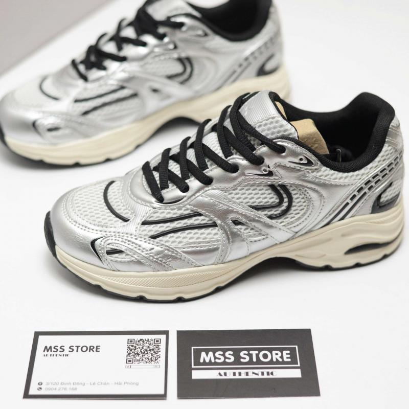 Giầy Bershka Multi-Piece Sneakers in Silver