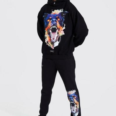 Bộ quần áo Boohoo Oversized Dog Graphic Washed Tracksuit