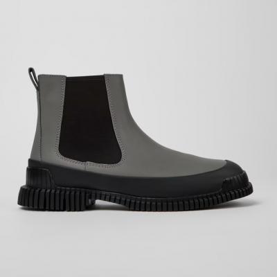 Giầy Camper Gray and Black leather Chelsea boots