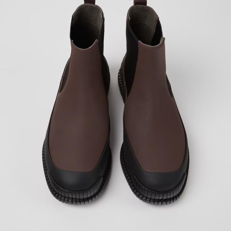 Giầy Camper Brown and Black leather Chelsea boots