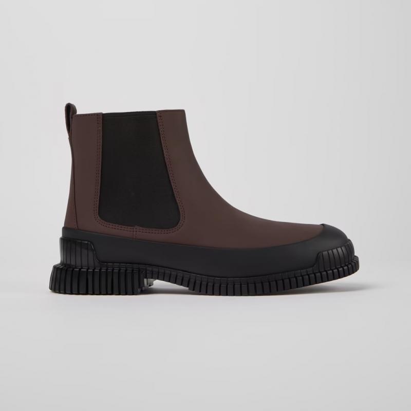 Giầy Camper Brown and Black leather Chelsea boots