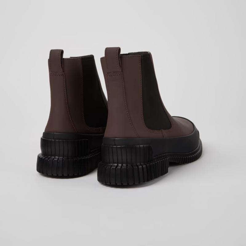 Giầy Camper Brown and Black leather Chelsea boots