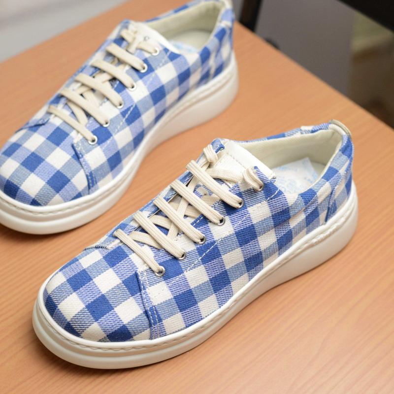 Giầy Camper Blue Gingham
