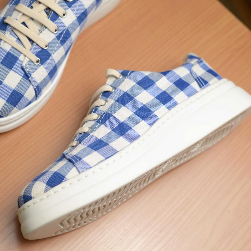 Giầy Camper Blue Gingham