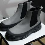 Giầy Camper Gray and Black leather Chelsea boots