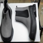 Giầy Camper Gray and Black leather Chelsea boots