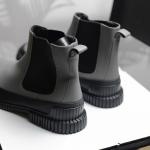 Giầy Camper Gray and Black leather Chelsea boots