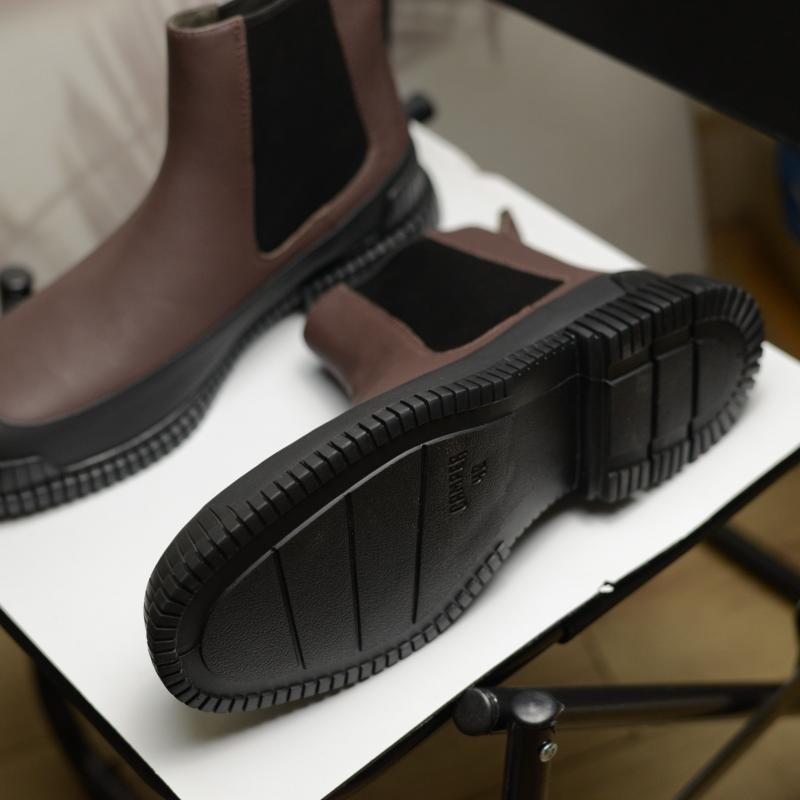 Giầy Camper Brown and Black leather Chelsea Boots