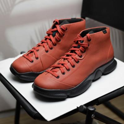 Giầy Camper Karst Red Leather Sneakers for Men