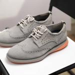 Giày Cole Haan GrandEvolution Wingtip màu "Ironstone Suede/Exotic Orange"