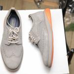 Giày Cole Haan GrandEvolution Wingtip màu "Ironstone Suede/Exotic Orange"