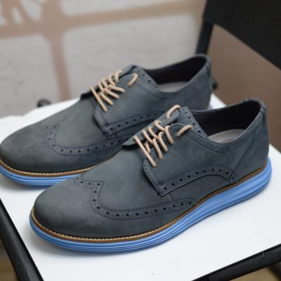 Giầy Cole Haan Zero ØriginalGrand Navy Pacific Wingtip Oxford