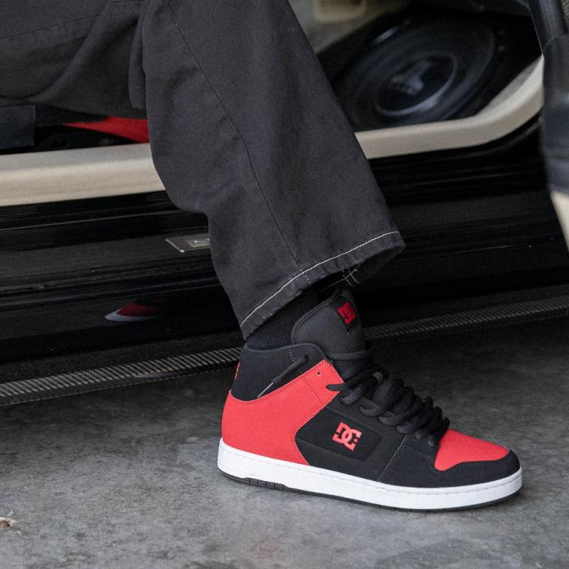 Giầy DC Manteca 4 Hi Skate Shoe - Black / Red