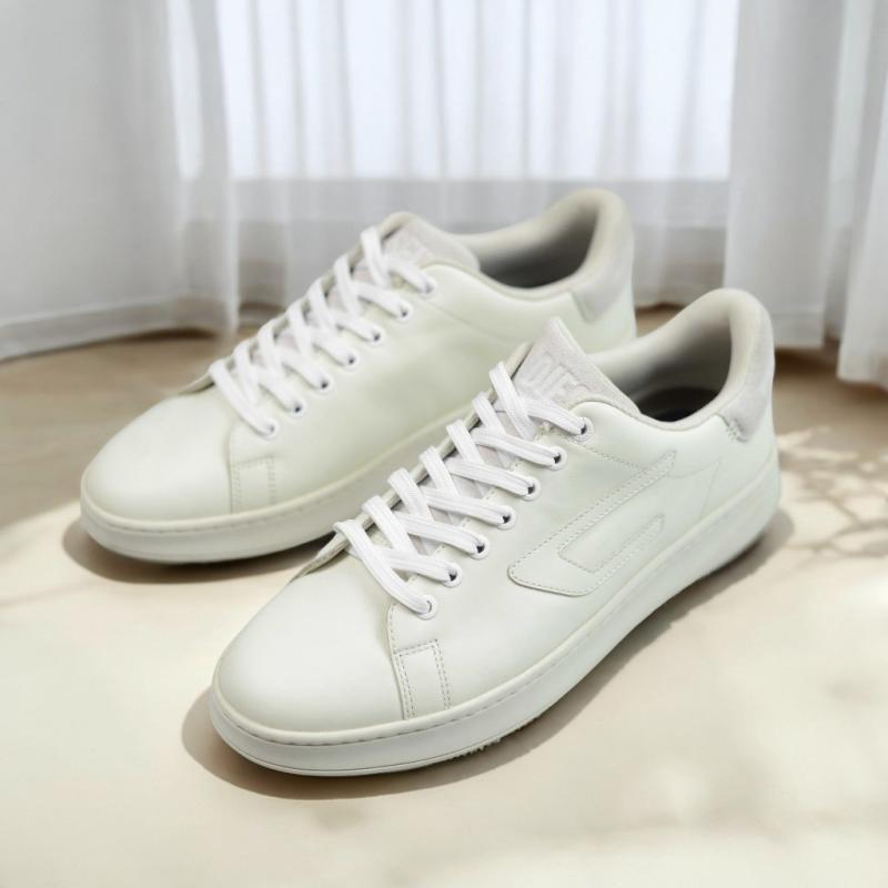 Giầy Diesel White ‘S-Athene’ Sneakers