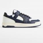 Giầy H&M Faux Leather Sneakers Navy/White