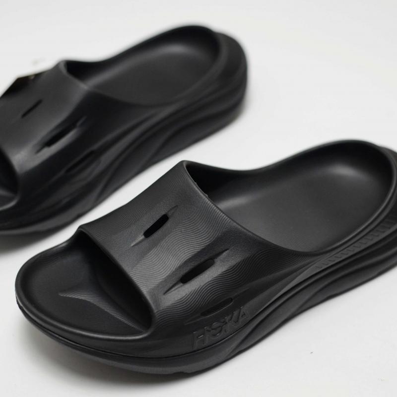 Dép Chạy Bộ HOKA Black Ora Recovery Slide 3