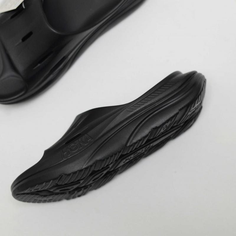 Dép Chạy Bộ HOKA Black Ora Recovery Slide 3