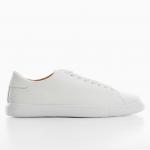 Giầy Mango Leather - Monocoloured leather sneakers