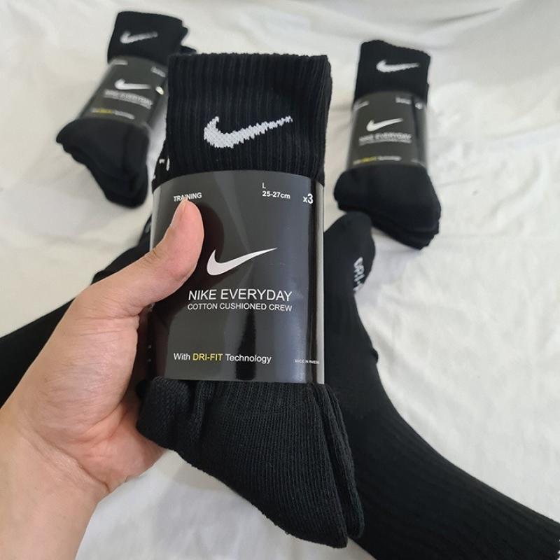 Tất Vớ Thể Thao Nike Dri-fit Everyday - Đen Cổ Cao / 3 Đôi