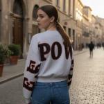 Áo nỉ Croptop 'EMPOWER WITH LOVE’