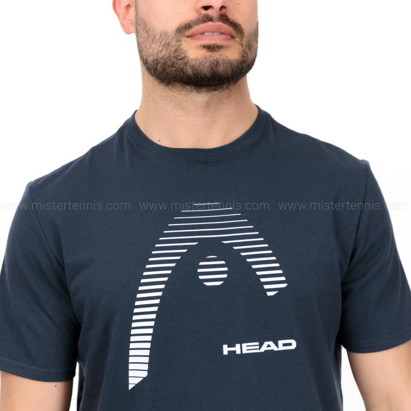 Áo Thun Head Club Carl Men's Tennis T-Shirt - Navy