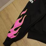 Áo Nỉ Motorsport Pink Flame Graphic Sweatshirt – “Speed Chaser” Edition